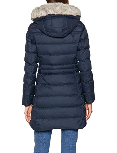Tommy Hilfiger New Tyra Down Coat Abrigo, Azul (Midnight 403), Small para Mujer