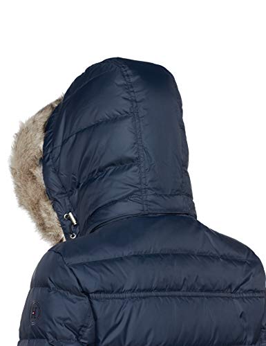 Tommy Hilfiger New Tyra Down Coat Abrigo, Azul (Midnight 403), Small para Mujer