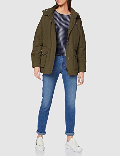 Tommy Hilfiger Nova Utility Parka Abrigo, Verde (Army Green Rbn), 40 (Talla del Fabricante: Large) para Mujer