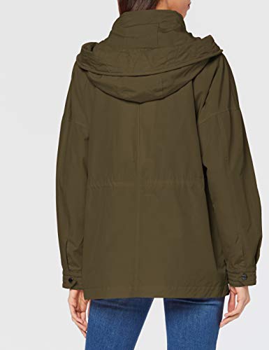 Tommy Hilfiger Nova Utility Parka Abrigo, Verde (Army Green Rbn), 40 (Talla del Fabricante: Large) para Mujer
