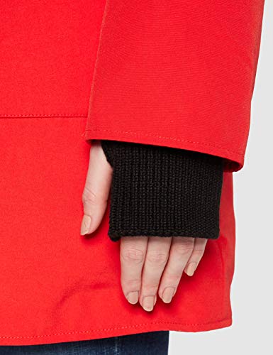 Tommy Hilfiger Olivia MW Down Hoode Abrigo, Rojo (Flame Scarlet), Medium para Mujer