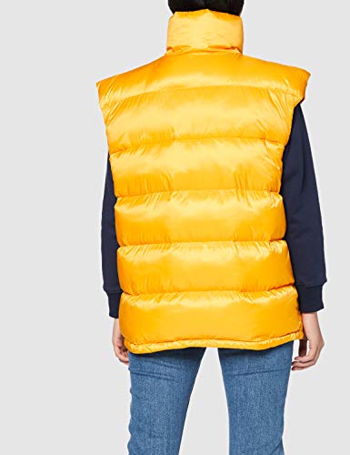 Tommy Hilfiger Oversized Vest Chaleco deportivo, Amarillo (Artisans Gold 705), Large para Mujer