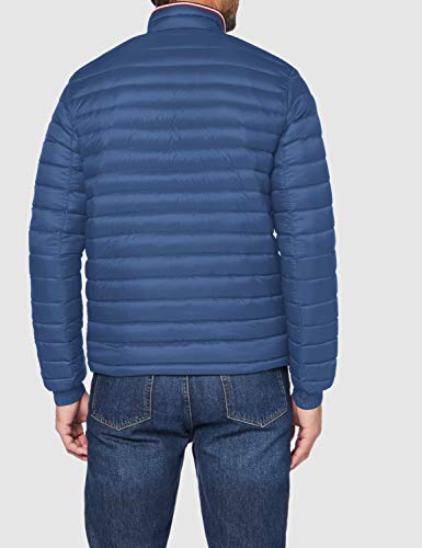 Tommy Hilfiger Packable Down Jacket Chaqueta, Iron Blue, XS para Hombre