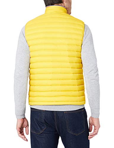 Tommy Hilfiger Packable Down Vest Chaqueta, Amarillo (Sulphur 716), Large para Hombre