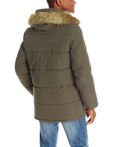 Tommy Hilfiger - Parka con capucha para hombre - Verde - Medium