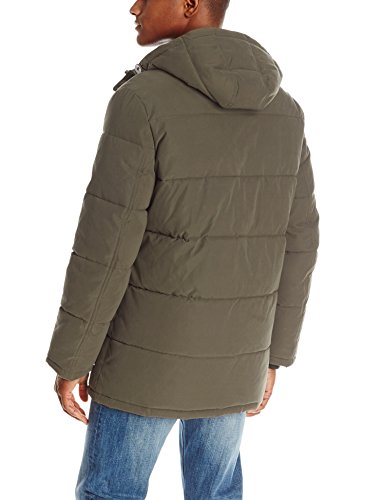 Tommy Hilfiger - Parka con capucha para hombre - Verde - Medium