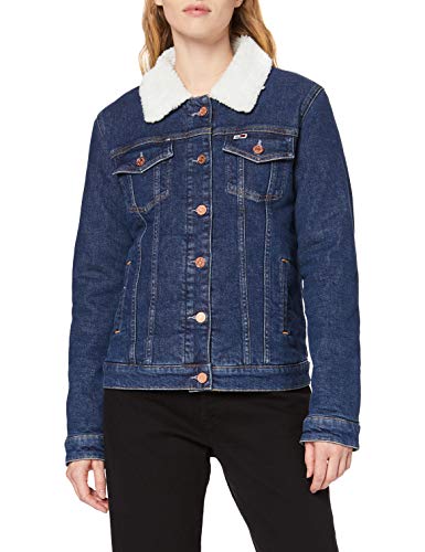 Tommy Hilfiger Regular Sherpa Jacket Prmb Chaqueta, (Denim 1aa), X-Small para Mujer