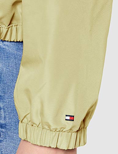 Tommy Hilfiger Saba Short Packable Windbreaker Chaqueta Impermeable, Amarillo (Golden Haze 793), Large para Mujer