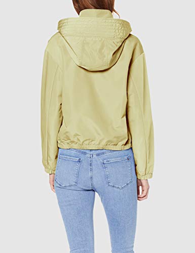 Tommy Hilfiger Saba Short Packable Windbreaker Chaqueta Impermeable, Amarillo (Golden Haze 793), Large para Mujer