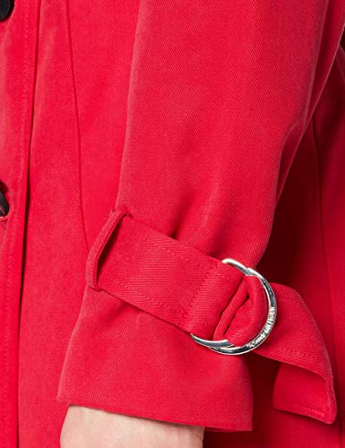 Tommy Hilfiger Shawn Trench Abrigo, Rojo (Crimson 692), 38 (Talla fabricante: 8) para Mujer