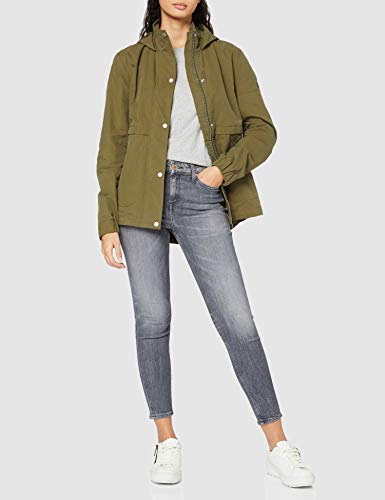 Tommy Hilfiger Short Hooded Parka, Verde (Military Olive 393), X-Small para Mujer