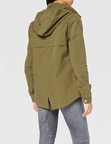 Tommy Hilfiger Short Hooded Parka, Verde (Military Olive 393), X-Small para Mujer