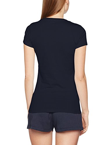 Tommy Hilfiger SS tee Print Camiseta, Azul (Navy Blazer 416), XS para Mujer