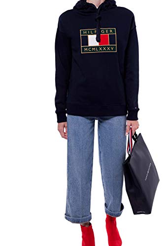 Tommy Hilfiger - Sudadera de mujer Relaxed Fit con capucha – Talla M.