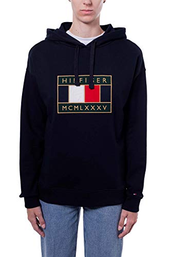 Tommy Hilfiger - Sudadera de mujer Relaxed Fit con capucha – Talla M.