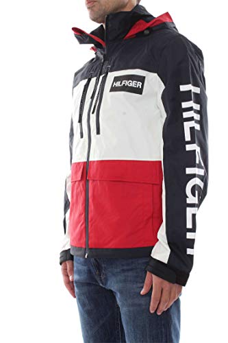 Tommy Hilfiger Tech Hooded Jacket Chaqueta, Rojo (Haute Red 611), Medium para Hombre