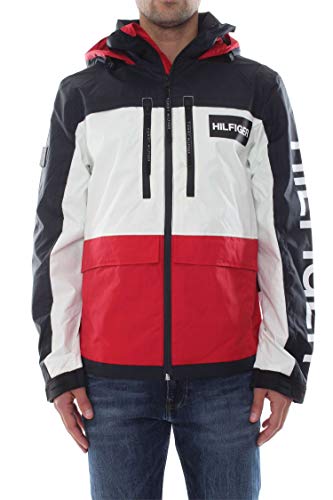 Tommy Hilfiger Tech Hooded Jacket Chaqueta, Rojo (Haute Red 611), Medium para Hombre