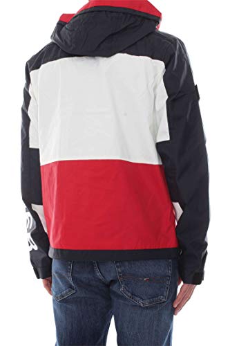 Tommy Hilfiger Tech Hooded Jacket Chaqueta, Rojo (Haute Red 611), Medium para Hombre