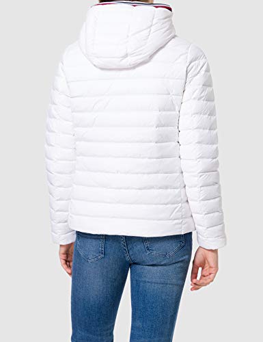 Tommy Hilfiger TH ESS LW Down JKT Chamarra de plumas, blanco, XL para Mujer