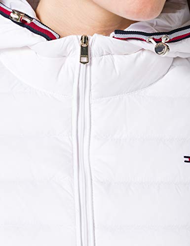 Tommy Hilfiger TH ESS LW Down JKT Chamarra de plumas, blanco, XL para Mujer