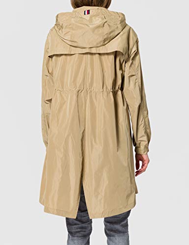 Tommy Hilfiger TH ESS Poly Parka Parca, marrón claro, S-M para Mujer