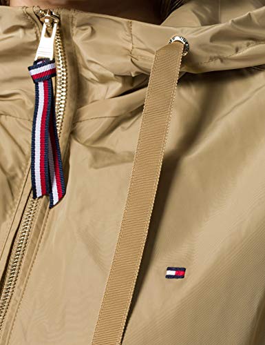 Tommy Hilfiger TH ESS Poly Parka Parca, marrón claro, S-M para Mujer