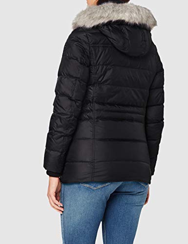 Tommy Hilfiger TH ESS Tyra Down Jkt with Fur Chaqueta, Black, S para Mujer