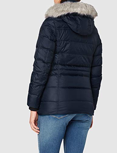 Tommy Hilfiger TH ESS Tyra Down Jkt with Fur Chaqueta, Desert Sky, M para Mujer