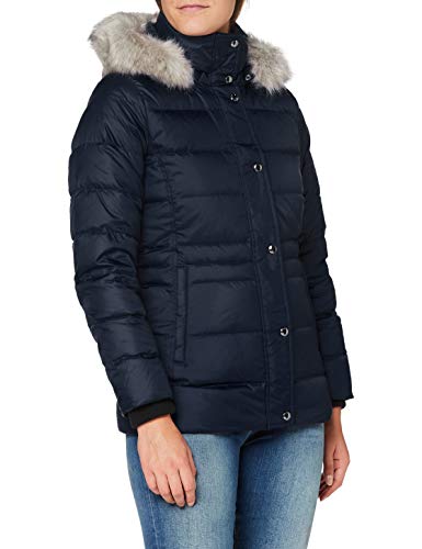 Tommy Hilfiger TH ESS Tyra Down Jkt with Fur Chaqueta, Desert Sky, M para Mujer