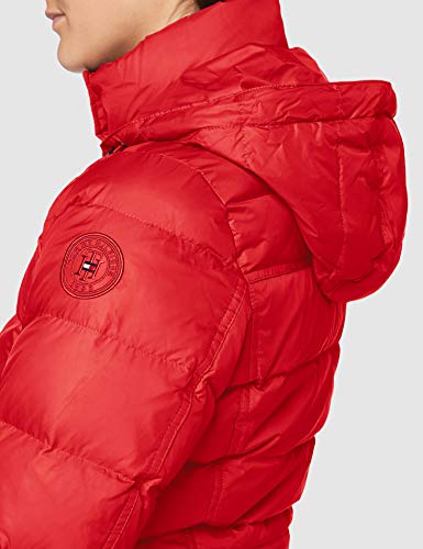 Tommy Hilfiger TH ESS Tyra Down Jkt with Fur Chaqueta, Primary Red, L para Mujer