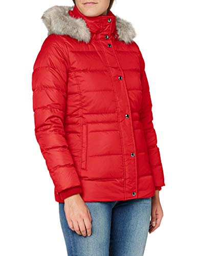 Tommy Hilfiger TH ESS Tyra Down Jkt with Fur Chaqueta, Primary Red, L para Mujer