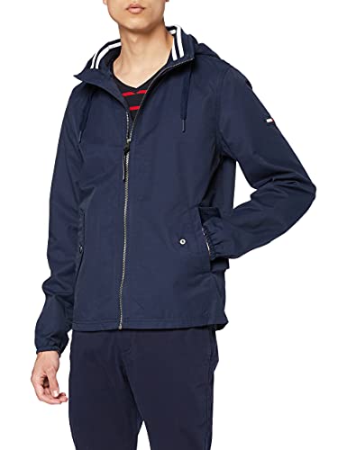 Tommy Hilfiger TJM Essential Hooded Jacket Chaqueta, Azul (Black Iris 002), S para Hombre