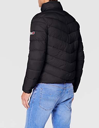 Tommy Hilfiger TJM Essential Puffer Jacket Chaqueta, Negro (Tommy Black Bb U), Large para Hombre