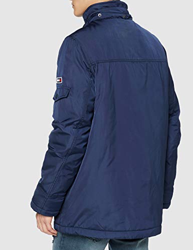 Tommy Hilfiger TJM Tech Parka Chaqueta, Azul (Black Iris), L para Hombre