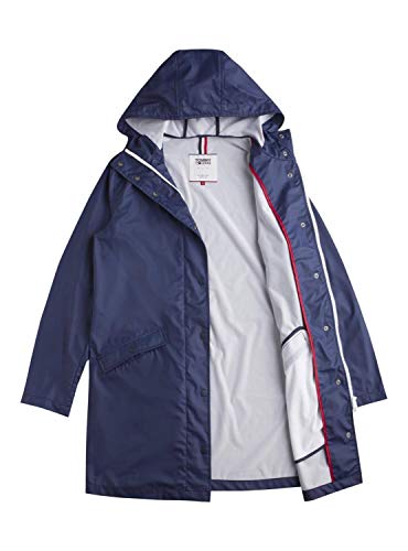 Tommy Hilfiger TJW Rain Jacket Chaqueta, Blau (Black Iris 002), S para Mujer