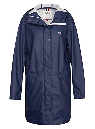 Tommy Hilfiger TJW Rain Jacket Chaqueta, Blau (Black Iris 002), S para Mujer