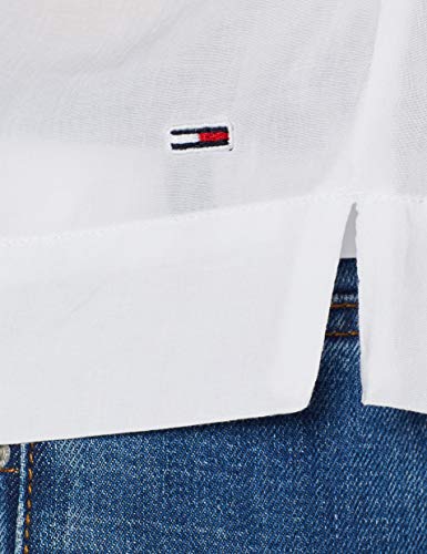 Tommy Hilfiger TJW Sleeveless Blouse Camisa, Blanco (Classic Blanco 100), XL para Mujer