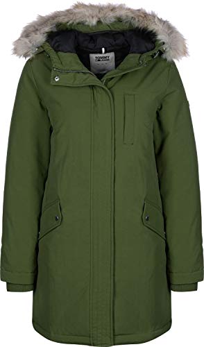 Tommy Hilfiger Tjw Technical Down Parka Chaqueta, Verde (Green Lg9), X-Large para Mujer