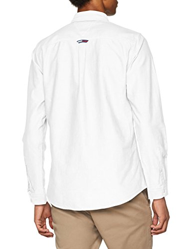 Tommy Hilfiger Tommy Classics Camisa, Weiß (Classic White 100), Medium para Hombre