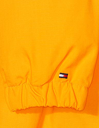 Tommy Hilfiger Tommy Hooded Parka Abrigo, Amarillo (Radiant Yellow 720), 140 (Talla del Fabricante: 10) para Niños