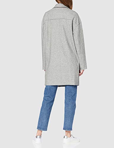 Tommy Jeans Mujer COAT 18 Abrigo Manga Larga Gris (Light Grey Htr) 40 (Talla del fabricante: X-Large)