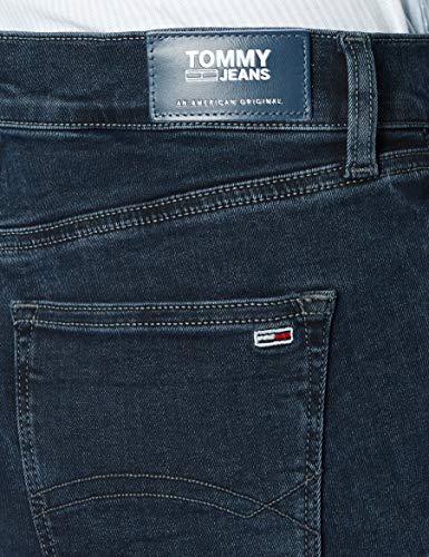 Tommy Jeans Mujer Nora Mr Skny Btn Fly Lmdbst Pantalones, Azul (Lemon Dark Blau Stretch), W27 / L34