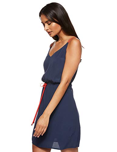 Tommy Jeans Mujer Tjw Essential Strap Dress Vestido Not Applicable, Azul (Twilight Navy C87), 34 (Talla del Fabricante: X-Small)