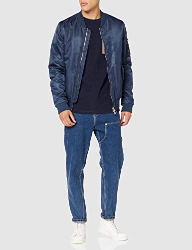 Tommy Jeans TJM Contrast Pocket tee Camiseta, Azul (Twilight Navy C87), Large para Hombre