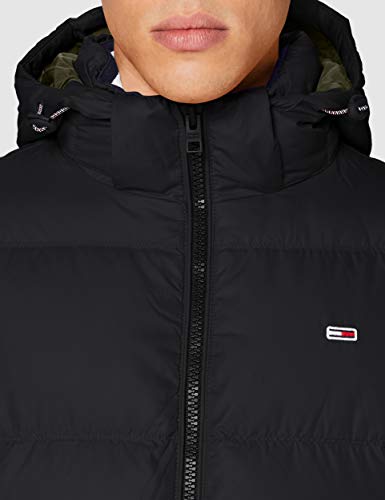 Tommy Jeans TJM Essential Down Jacket Chaqueta, Negro, S para Hombre