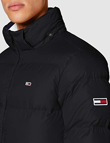 Tommy Jeans TJM Essential Down Jacket Chaqueta, Negro, S para Hombre