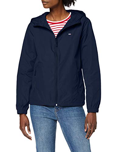 Tommy Jeans Tjw Chest Logo Windbreaker Chaqueta, Azul (Twilight Navy C87), 32 (Talla del Fabricante: XX-Small) para Mujer