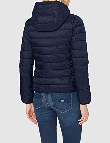 Tommy Jeans Tjw Hooded Quilted Zip Thru Chaqueta, Azul (Twilight Navy), M para Mujer