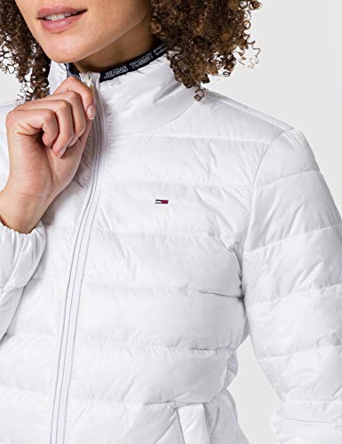 Tommy Jeans TJW Quilted Zip Through Chaqueta, Blanco, XL para Mujer