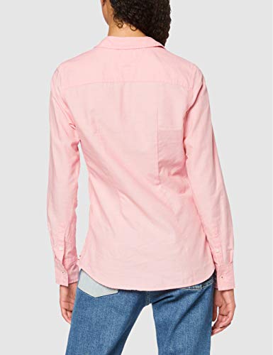 Tommy Jeans Tjw Slim Fit Oxford Shirt Camisa, Rosa (Pink Te6), 32 (Talla del Fabricante: XX-Small) para Mujer